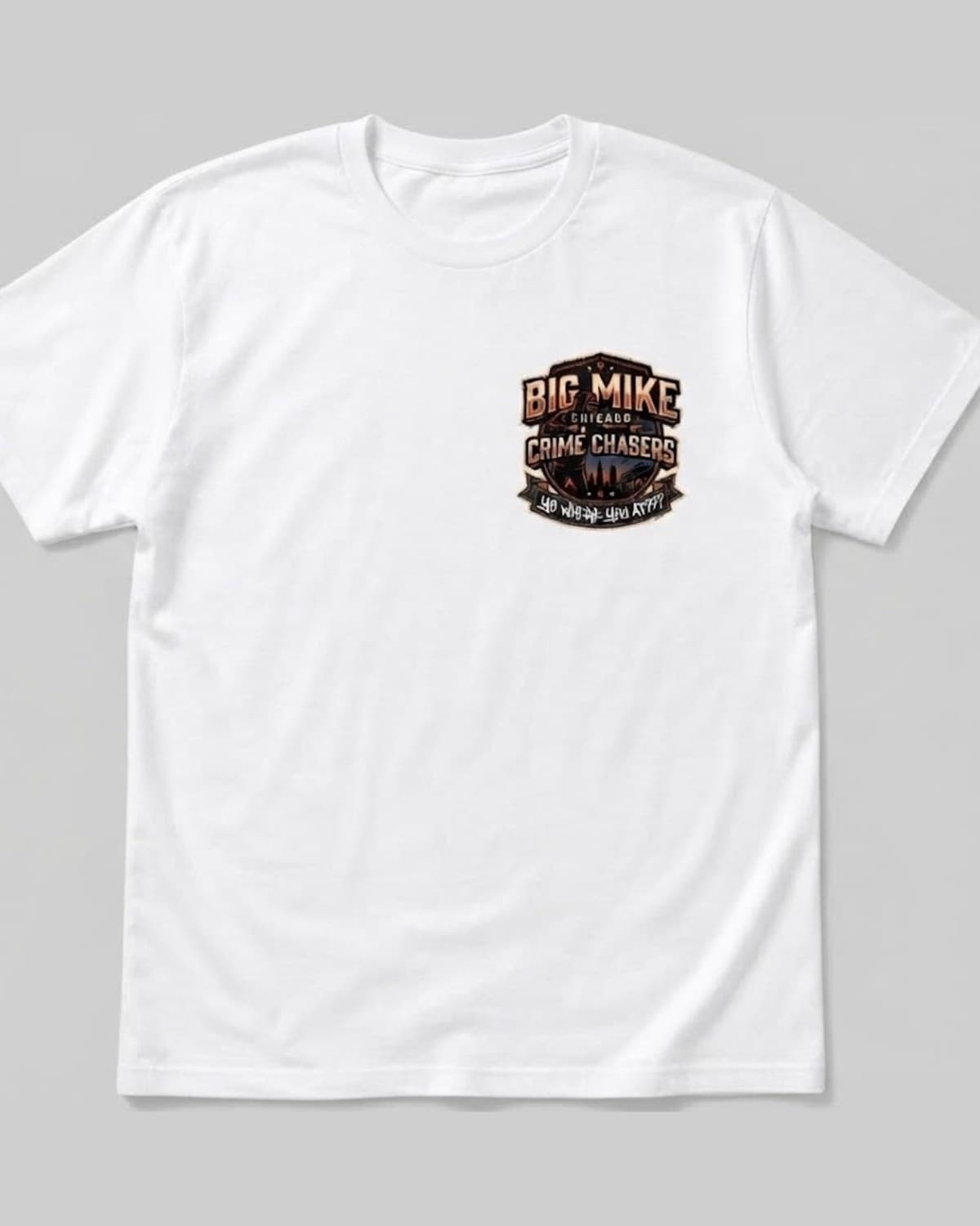 Crime Chasers Chest Print Tee